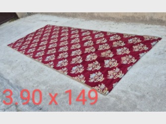 alfombra arabe roja textil 3(medidas) 3u